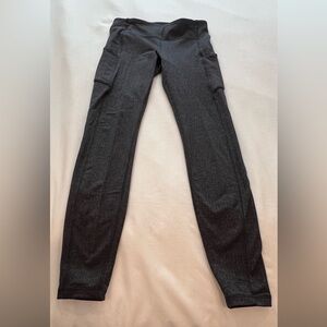 Lululemon Speed Up Tight *28" Power Luxtreme Variegated Knit Black Heathered BlK